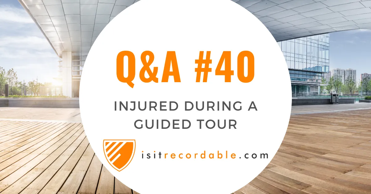 Illustration for the scenario: Injured During a Guided Tour
