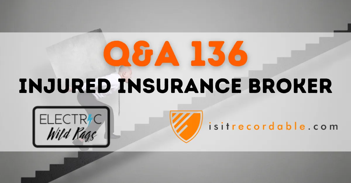 Illustration for the scenario: Injured Insurance Broker