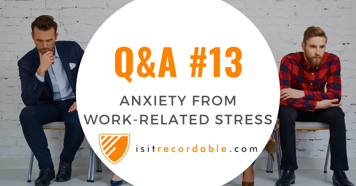 Illustration for the scenario: Anxiety from Work-Related Stress