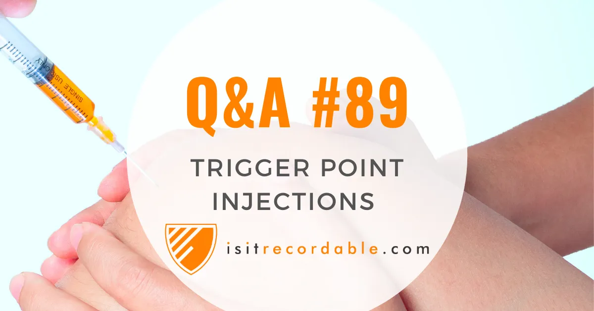 Illustration for the scenario: Trigger Point Injections