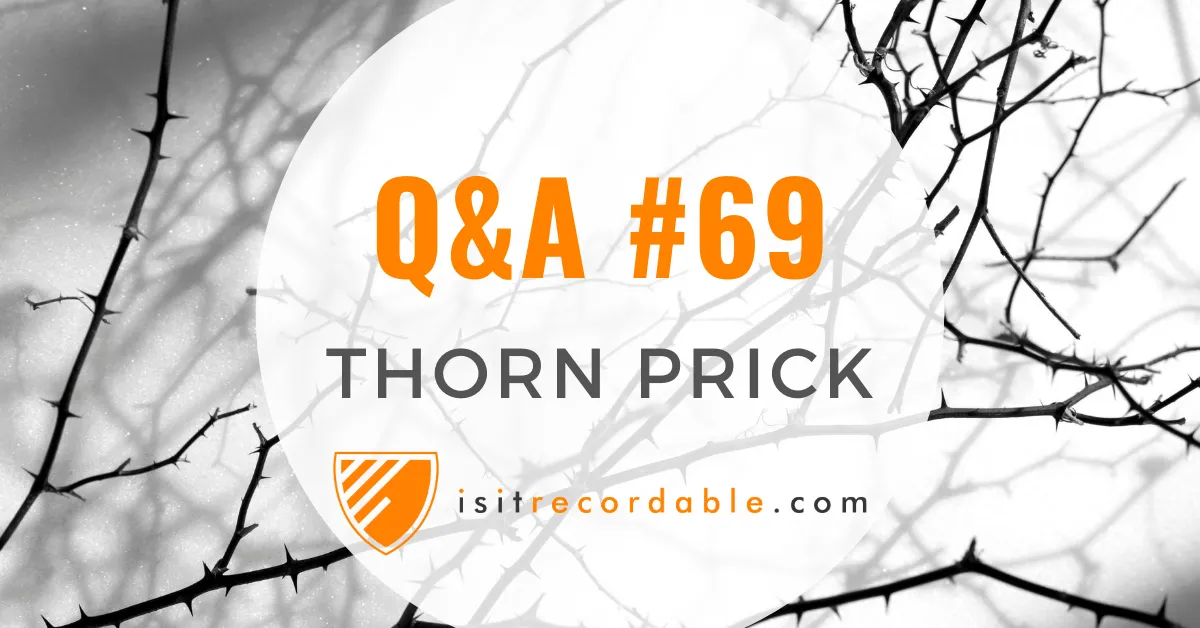 Illustration for the scenario: Thorn Prick