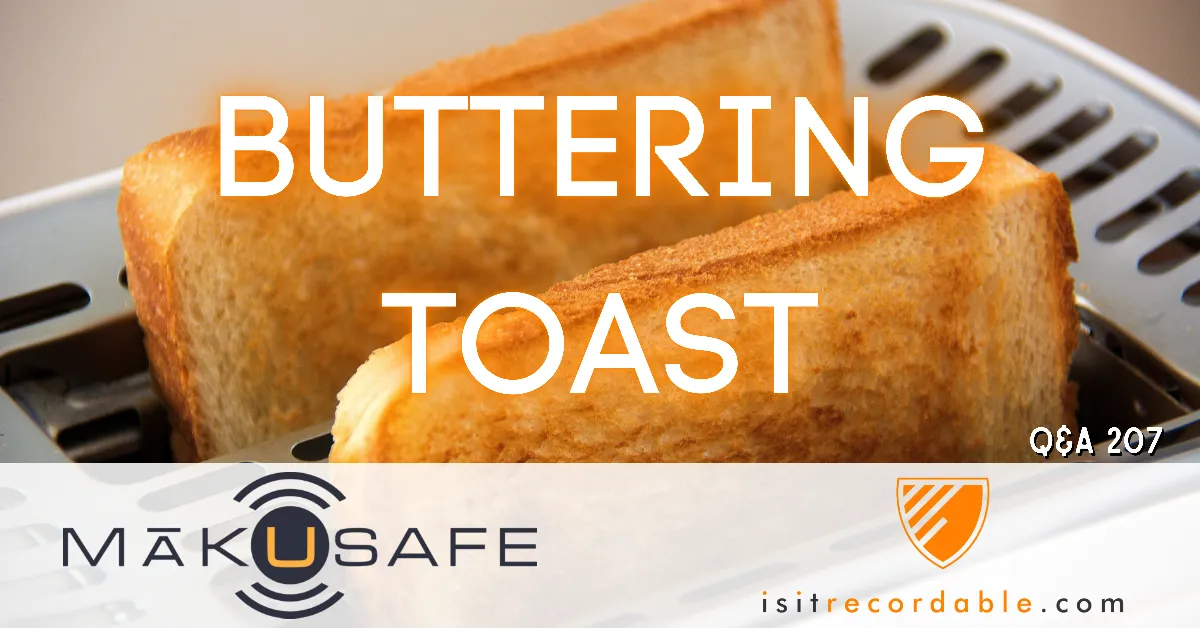 Illustration for the scenario: Buttering Toast