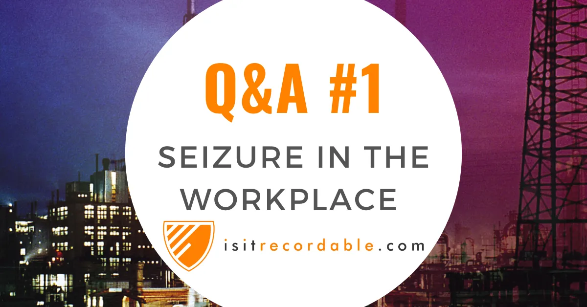 Illustration for the scenario: Seizure in the Workplace