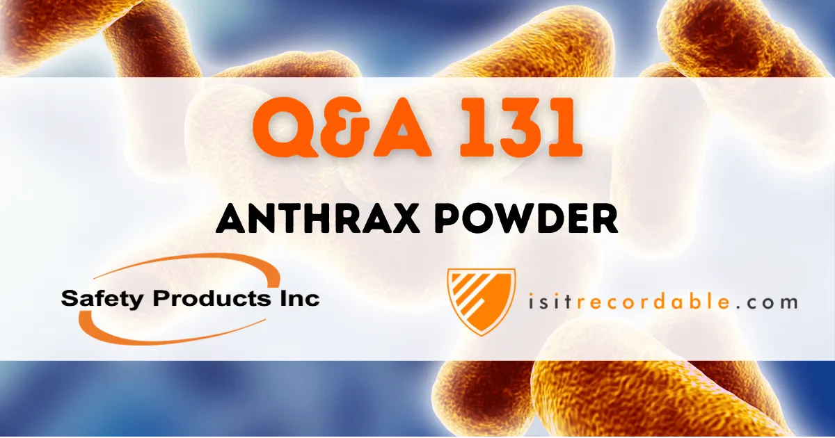 Illustration for the scenario: Anthrax Powder