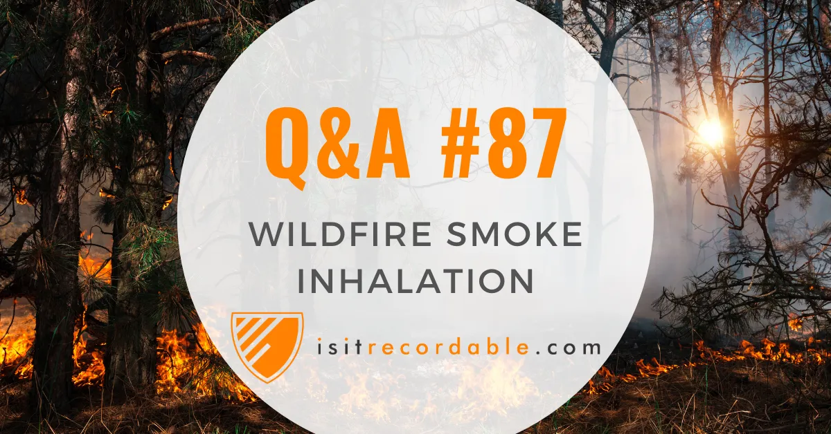 Illustration for the scenario: Wildfire Smoke Inhalation