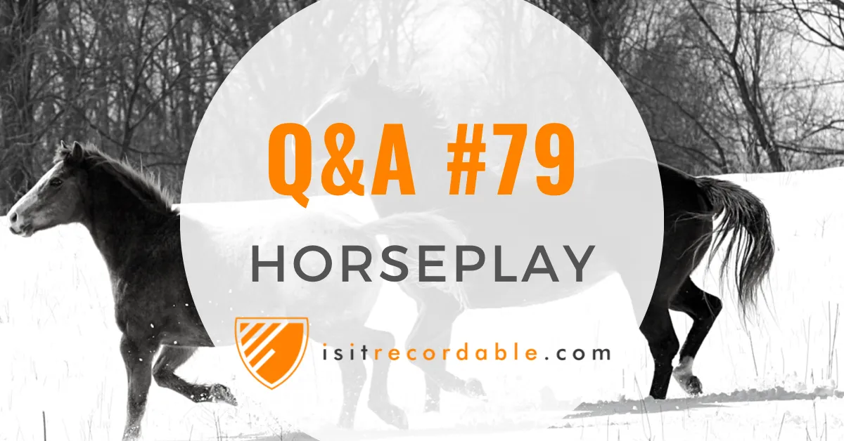 Illustration for the scenario: Horseplay