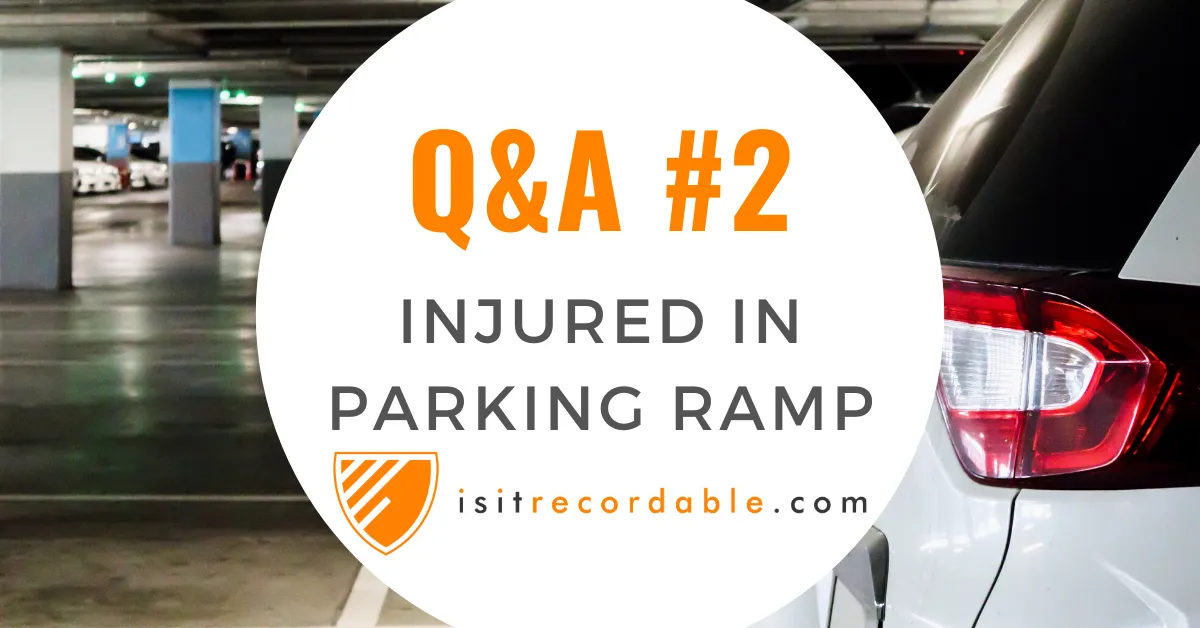 Illustration for the scenario: Injured in Parking Ramp