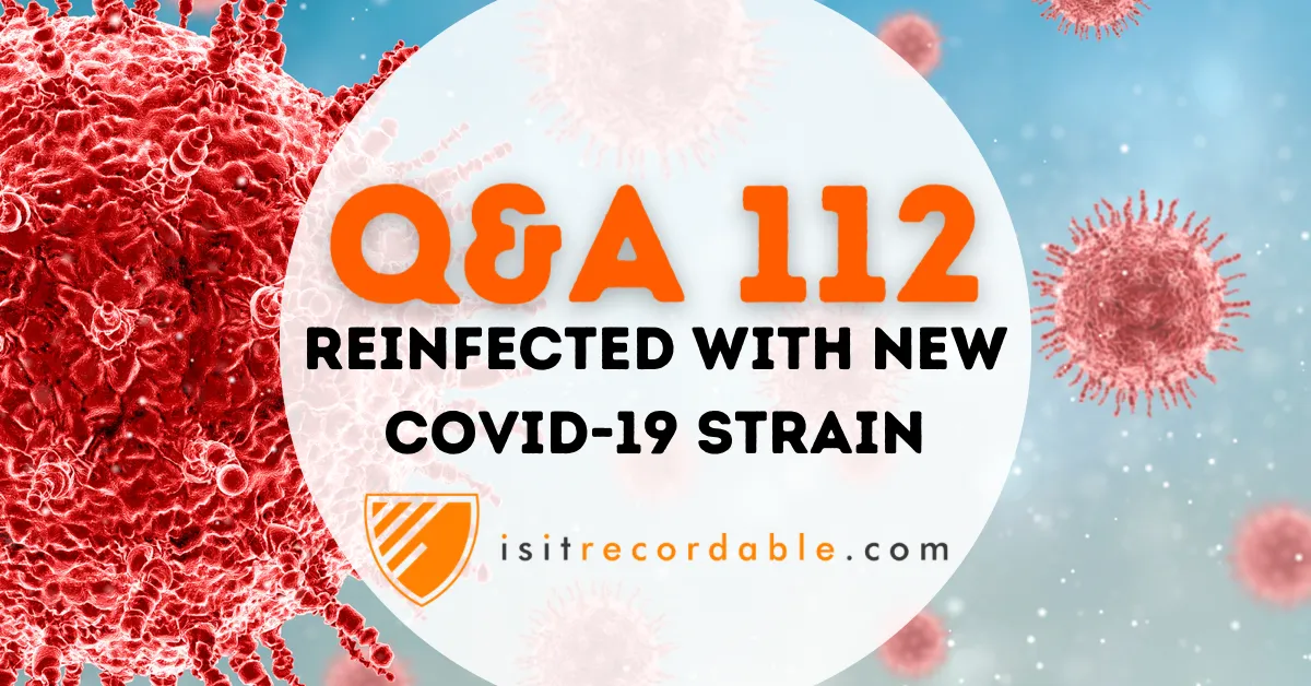 Illustration for the scenario: Reinfected with New COVID-19 Strain