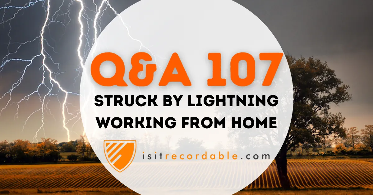 Illustration for the scenario: Struck by Lightning Working From Home