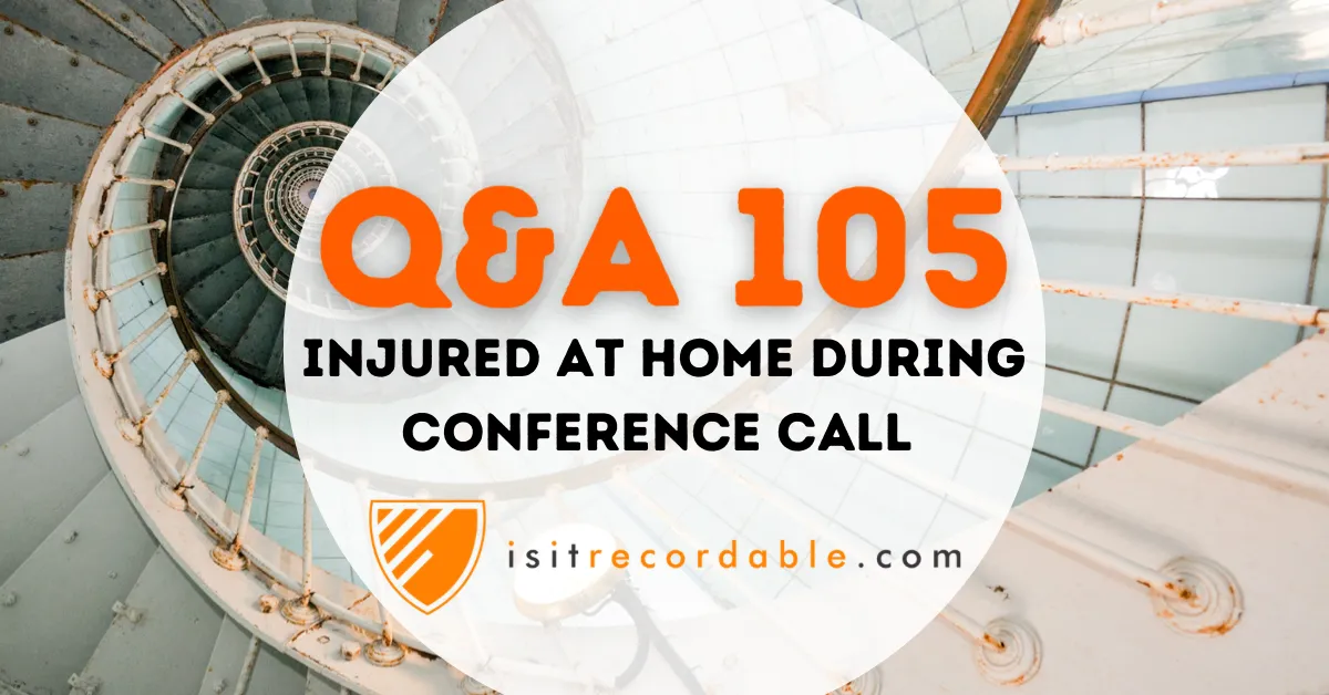 Illustration for the scenario: Injured at Home During Conference Call