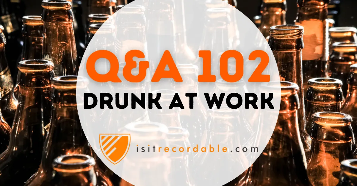 Illustration for the scenario: Drunk at Work