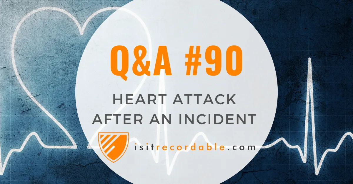 Illustration for the scenario: Heart Attack After an Incident