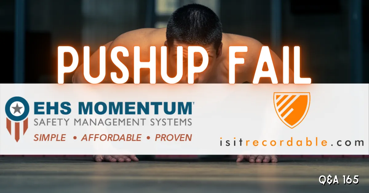 Illustration for the scenario: Pushup Fail