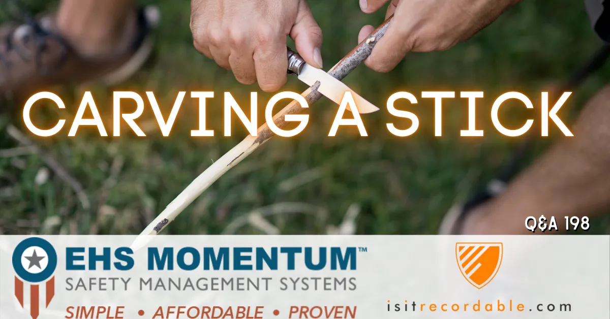 Illustration for the scenario: Carving a Stick