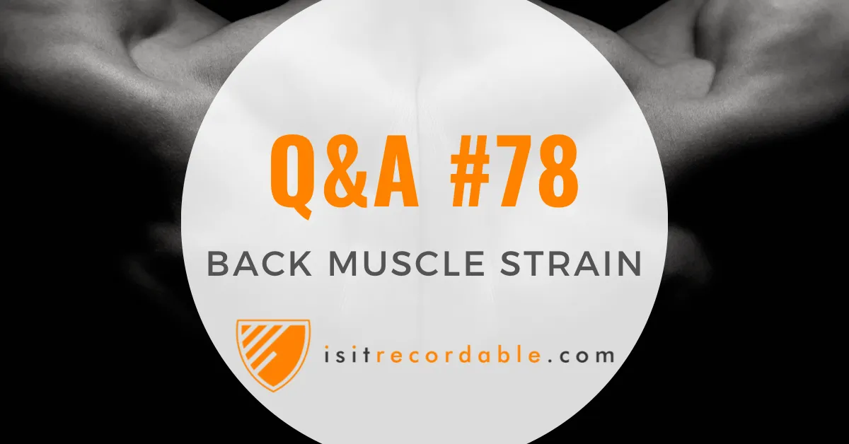 Illustration for the scenario: Back Muscle Strain